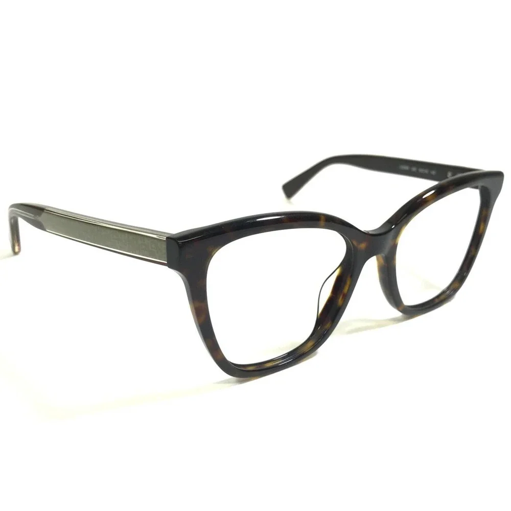 Longchamp Eyeglasses Frames LO2689 240 Tortoise Green Gray Cat Eye 53-18-140